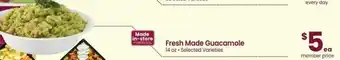 Albertsons Fresh Made Guacamole offer