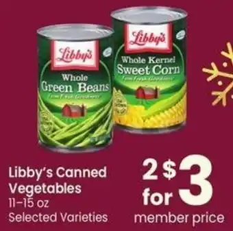 Albertsons Libby's Canned Vegetables offer