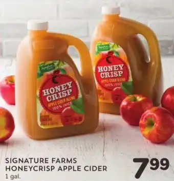 Albertsons SIGNATURE FARMS HONEYCRISP APPLE CIDER offer
