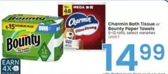 Albertsons Charmin Bath Tissue or Bounty Paper Towels offer
