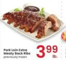 Albertsons Pork Loin Extra Meaty Back Ribs offer