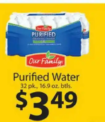 Family Fresh Market Purified Water offer