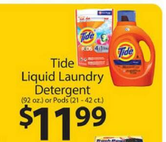 Family Fresh Market Tide Liquid Laundry Detergent offer
