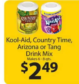 Family Fresh Market Kool-aid, Country Time, Arizona Or Tang Drink Mix offer