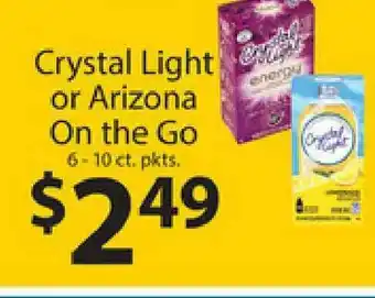 Crystal Light Or Arizona On The Go