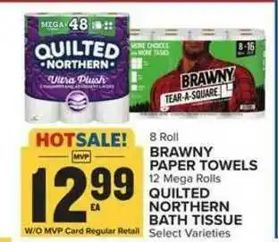 Food Lion Brawny Paper Towels Quilted Northern Bath Tissue offer