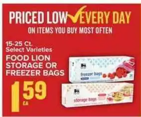 Food Lion Food Lion Storage Or Freezer Bags offer