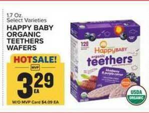 Food Lion Happy Baby Organic Teethers Wafers offer