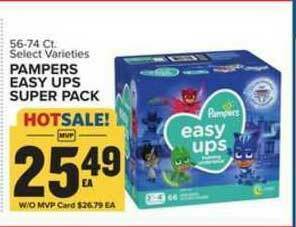 Food Lion Pampers Easy Ups Super Pack offer