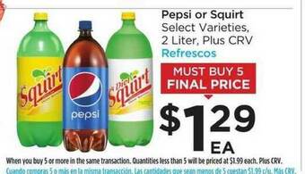 Foods Co Pepsi Or Squirt offer
