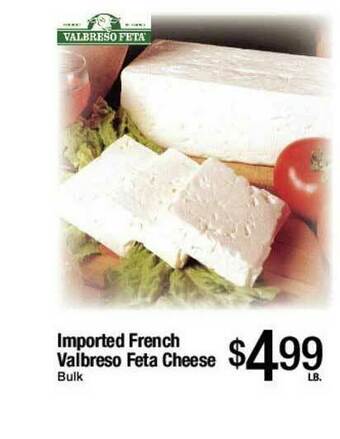 Jons International Imported French Valbreso Feta Cheese offer