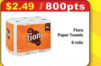 Market Basket Fiora Paper Towels 6 Rolls offer