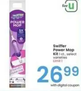Albertsons Swiffer Power Mop offer
