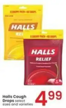 Albertsons Halls Cough Drops offer