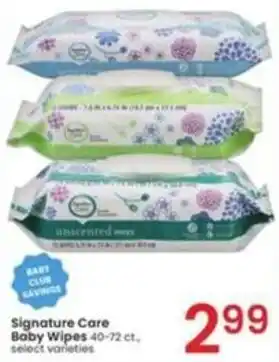 Albertsons Signature Care Baby Wipes offer