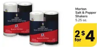 Albertsons Morton Salt & Pepper Shakers offer