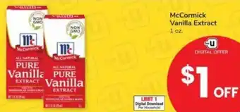 Albertsons McCormick Vanilla Extract offer