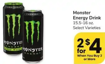 Albertsons Monster Energy Drink offer