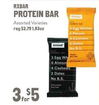 New Seasons Market Rxbar Protein Bar offer