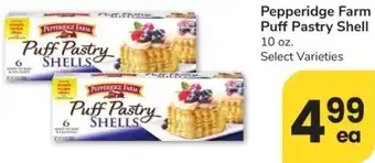 Albertsons Pepperidge Farm Puff Pastry Shell offer