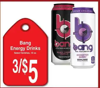 Super Saver Bang Energy Drinks offer