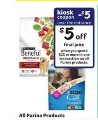 Winn Dixie All Purina Products offer