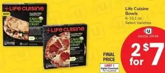 Albertsons Life Cuisine Bowls offer