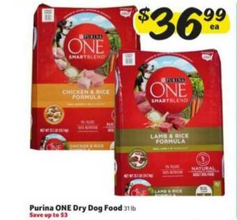 Winn Dixie Purina One Dry Dog Food offer