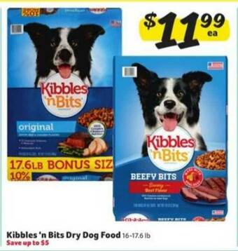 Winn Dixie Kibbles 'n Bits Dry Dog Food offer