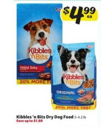 Winn Dixie Kibbles 'n Bits Dry Dog Food offer