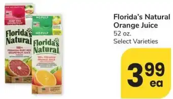 Albertsons Florida's Natural Orange Juice offer