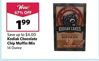 Grocery Outlet Kodiak Chocolate Chips Muffin Mix offer