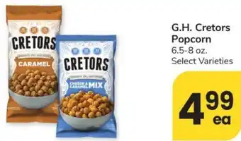 Albertsons G.H. Cretors Popcorn offer