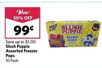 Grocery Outlet Slush Puppie Assorted Freezer Pops offer