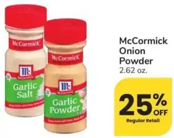 Albertsons McCormick Onion Powder offer