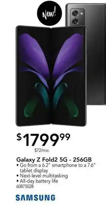 Nebraska Furniture Mart Samsung Galaxy Z Fold2 5g - 256gb offer