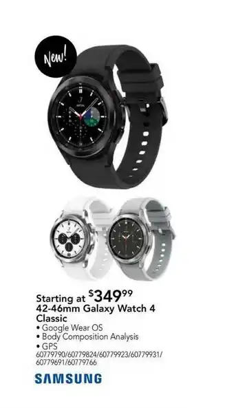 Nebraska Furniture Mart Samsung 42-46mm Galaxy Watch 4 Classic offer