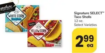 Albertsons Signature SELECT Taco Shells offer
