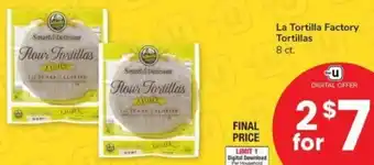 Albertsons La Tortilla Factory Tortillas offer