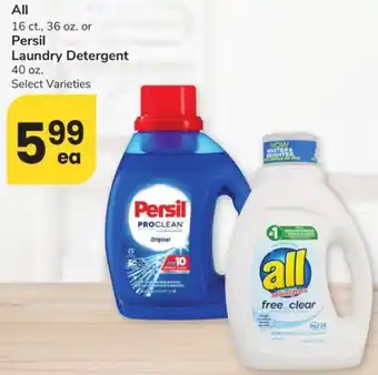 Albertsons Persil Laundry Detergent offer