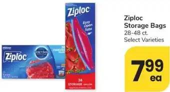 Albertsons Ziploc Storage Bags offer