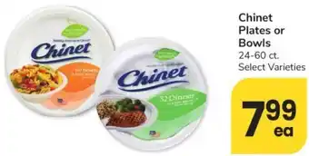 Albertsons Chinet Plates or Bowls offer
