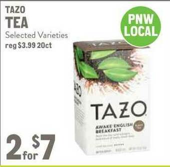 New Seasons Market Tazo Tea offer