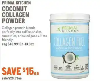 New Seasons Market Primal Kitchen Coconut Collagen Powder offer