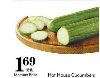 Pavilions Hot House Cucumbers offer