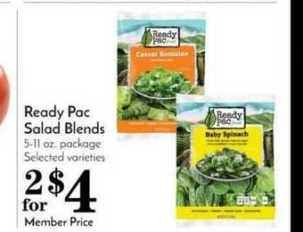 Pavilions Ready Pac Salad Blends offer
