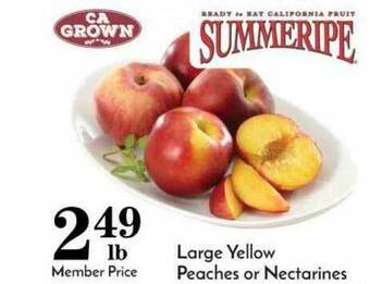 Pavilions Large Yellow Peaches Or Nectarines offer