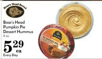 Pavilions Boar's Head Pumpkin Pie Dessert Hummus offer