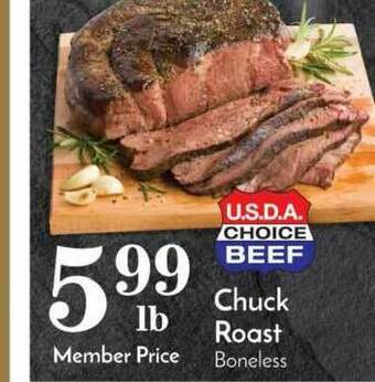 Pavilions Chuck Roast Boneless offer