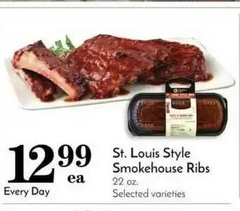 Pavilions St. Louis Style Smokehouse Ribs offer